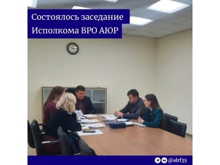 14 сентября состоялось заседание Исполнительного комитета ВРО АЮР